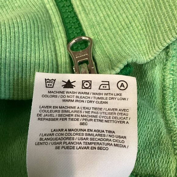 Nike 6.0 Vintage Hooded Sweatshirt Double Zip Athletic Women's Sz Small in Green - Picture 9 of 13